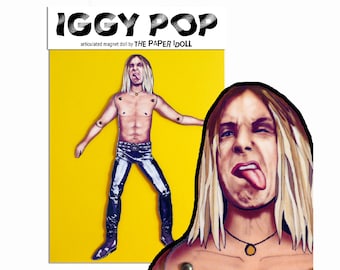 Pop met scharnierende magneet Rebel Rockstar | Iconische door zangers geïnspireerde koelkastmagneet | Woondecoratie met muziekthema | Kamerinrichting muziekliefhebber
