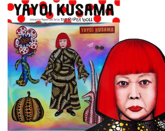 Refrigerator Magnet/Banner/Set Iconic Japanese Artist | Iconic pop art artist-inspired magnet | Polka Dot Dream