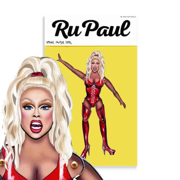 Articulated Magnet Doll RuPaul | Celebrity Paper Doll RuPaul Drag Race