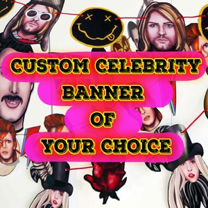 Custom Celebrity Garland: Art & Music Lover Party Decor