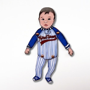 Kind | Kundenspezifische Gelenkmagnet-Puppe | Mini-Du Puppen | personalisiertes Geschenk.