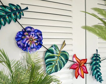 Jungle-bloemenslinger: Hawaiiaanse Luau-feestdecoratie