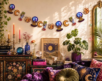 Witchcraft Garland: Witchy Vibes Halloween Party Decor