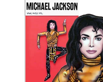 Articulated Michael Jackson Magnet Doll | King of Pop Music Decor