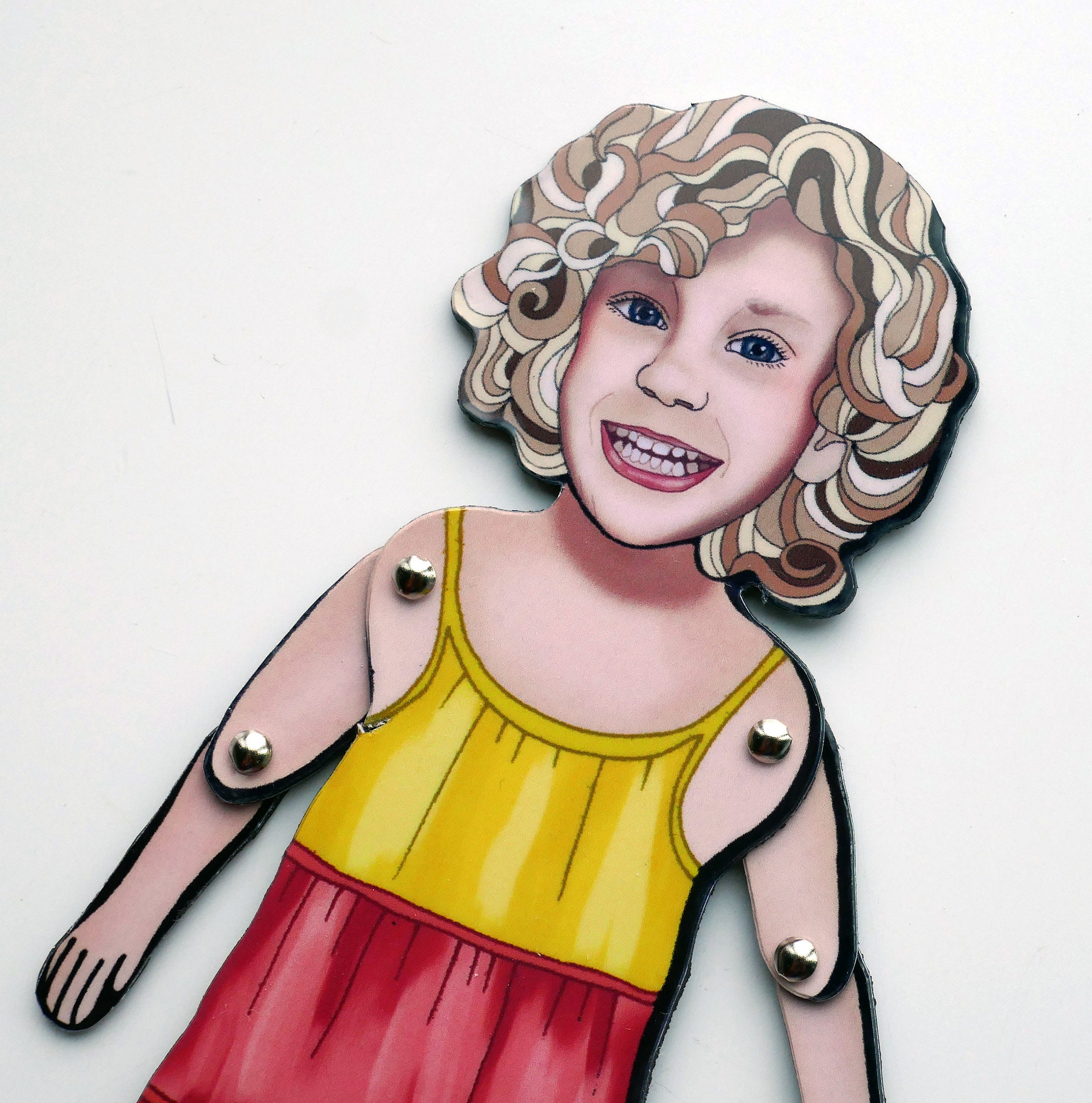 Personalized Magnetic Paper Dolls of Your Child