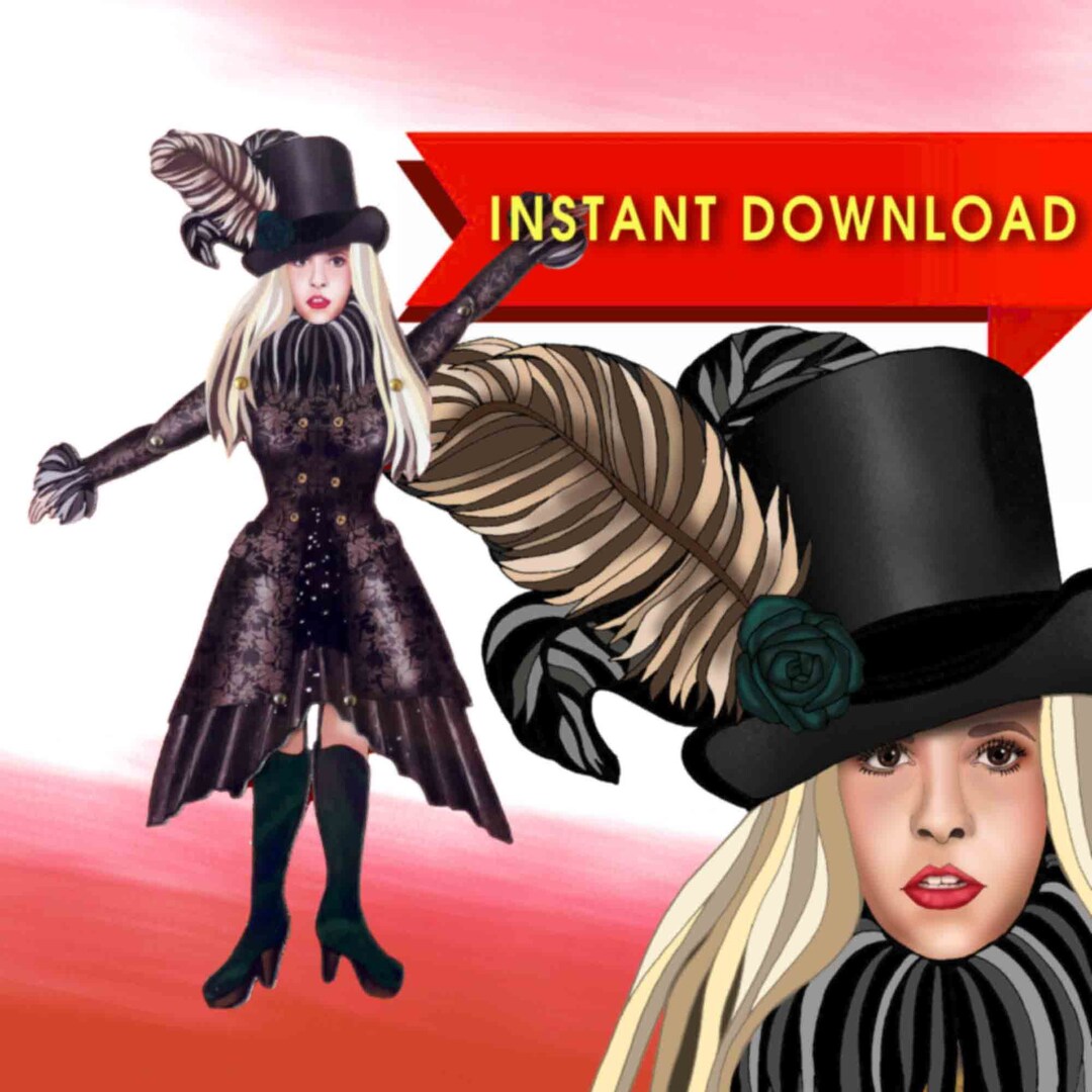 DIY Printable Articulated Doll Stevie Nicks File Stevie Nicks Paper
