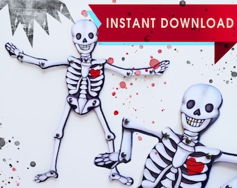 Halloween Articulated Paper Doll - Etsy