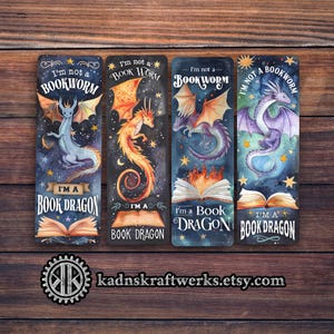 Book Dragon Bookmarks | Fantasy-Inspired Reading Accessories