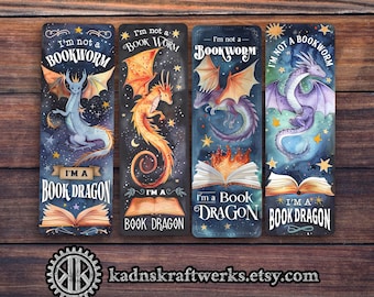 Book Dragon Bookmarks | Fantasy-Inspired Reading Accessories