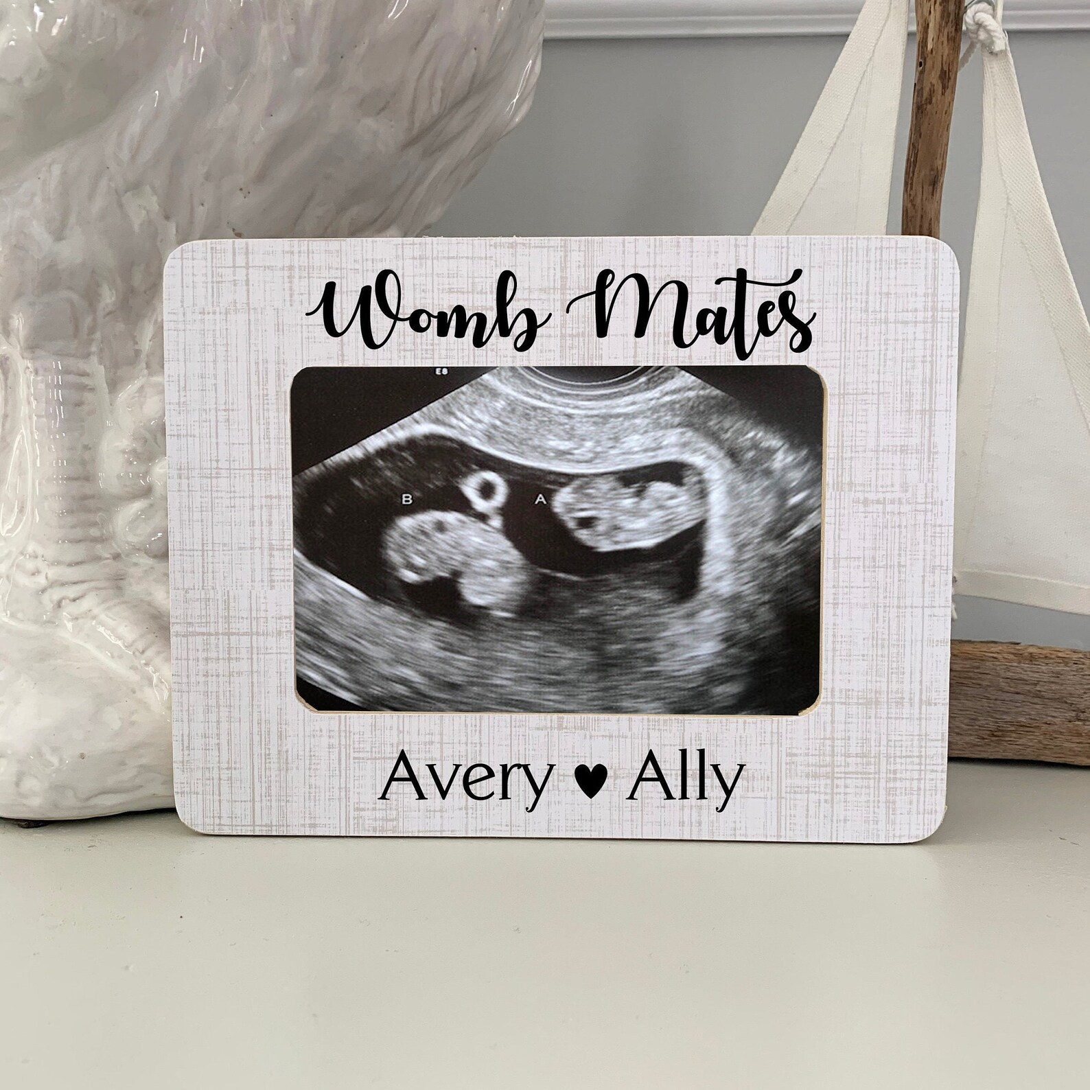 Personalized Twins Sonogram Ultrasound Ultrasound Frame Etsy