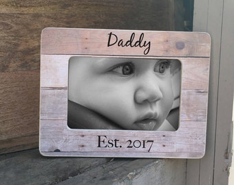 Personalized Father's Day Gift New Daddy Father's Day Gift  Frame First Father's Day Frame Personalized Picture Frame