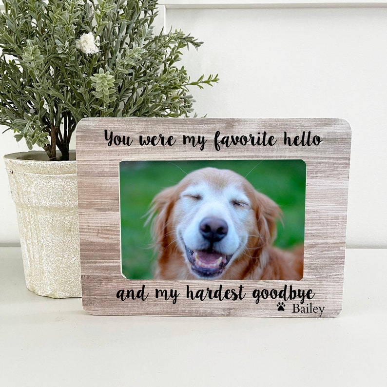 Personalized Pet Loss Frame / Pet Memorial Frame / Pet Loss / Personalized Frame 