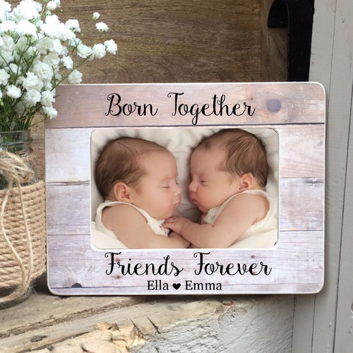 TWIN Sister Gift Personalized Picture Frame Quote Frame Etsy