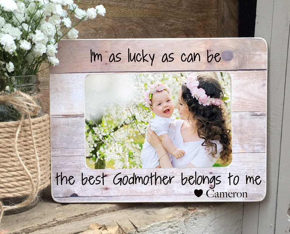 Personalized GodmotherFrame Godmother Gift  Godparent Frame  Baptism …