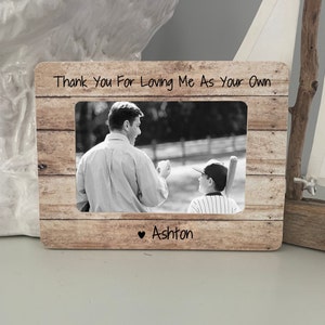 Personalized Father's Day Gift || Step Dad Frame  || First Father's Day Gift || Gift for Step Dad