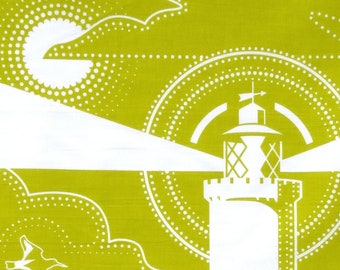 START POINT tea towel in green mustard