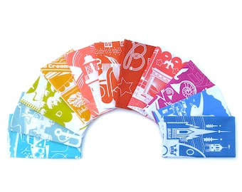 Rainbow SALE 3  tea towels for 20