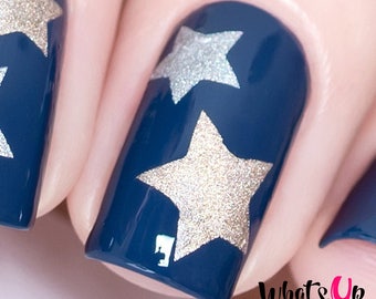 Whats Up Nails - Northern Star Stencils for Nails, Christmas Nail Stickers, Nail Art, Nail Vinyls