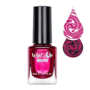 Whats Up Nails - Fuchsian Forward Stamping Polish (Fuchsia Metallic), Nail Polish for Nail Art