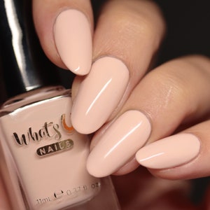 Whats Up Nails - Vanilla Peach Regular Polish (Light Peach Creme), Nail Polish for Nail Art