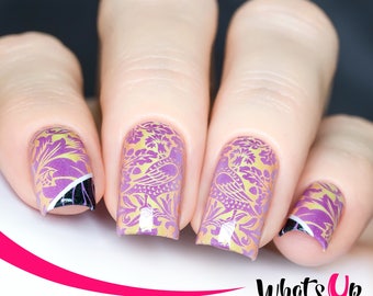 Whats Up Nails - P109 Two Birds in the Bush Water Decals Sliders for Nail Art Design