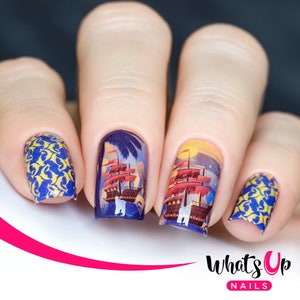 Whats Up Nails - P112 Let&#39;s Sea the World Water Decals Sliders for Nail Art Design
