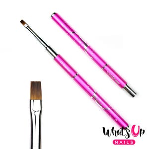 Whats Up Nails - Dance 17 Flat Brush, Dance Nail Brush for Nail Art