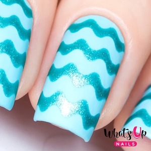Whats Up Nails - Wave Tape for Nails, Nail Stencils, Nautical Nails, Nail Art, Nail Vinyls