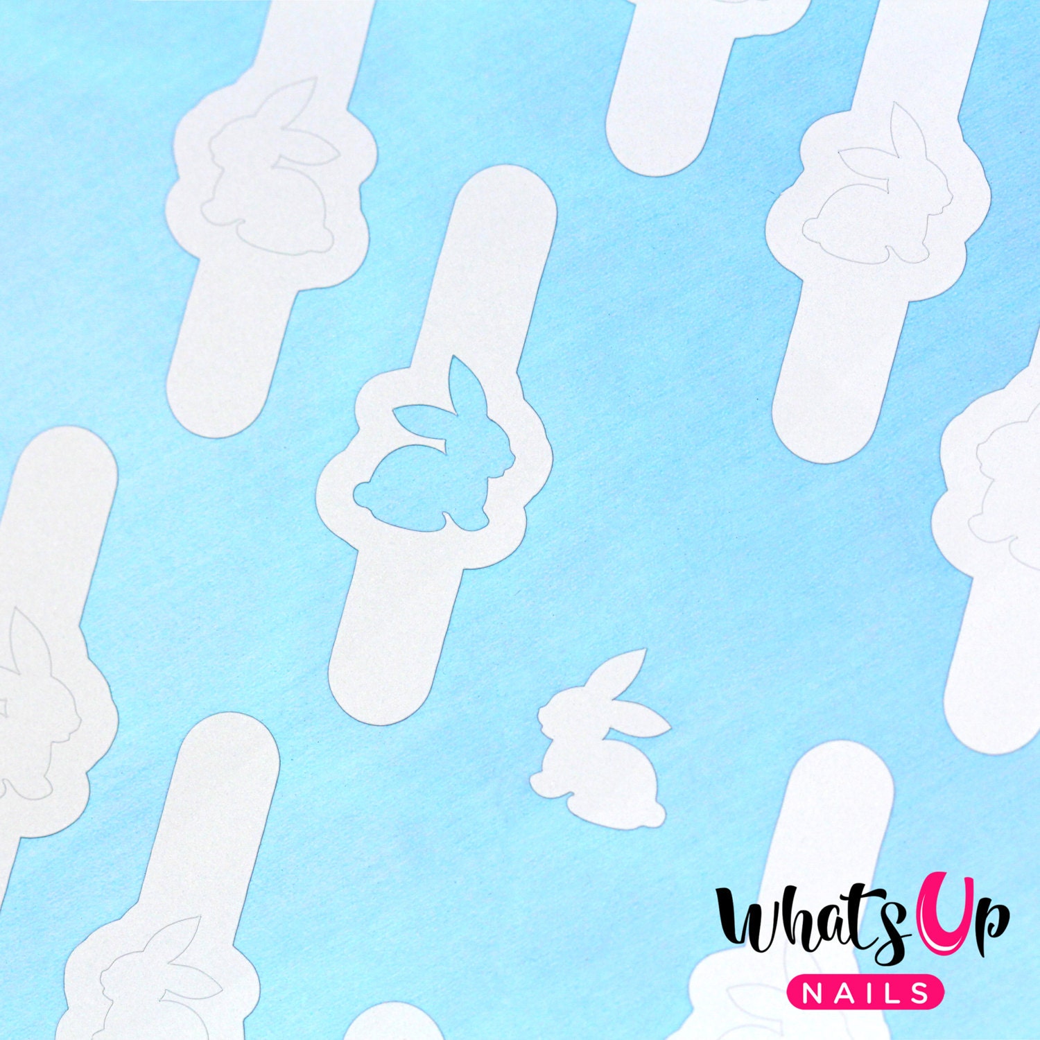 Whats Up Nails - Bunny Stencils For Nails, Easter Nail Stickers, Art, Vinyls