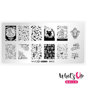 Whats Up Nails - B072 No Clowning Around Stamping Plate For Stamped Nail Art Design