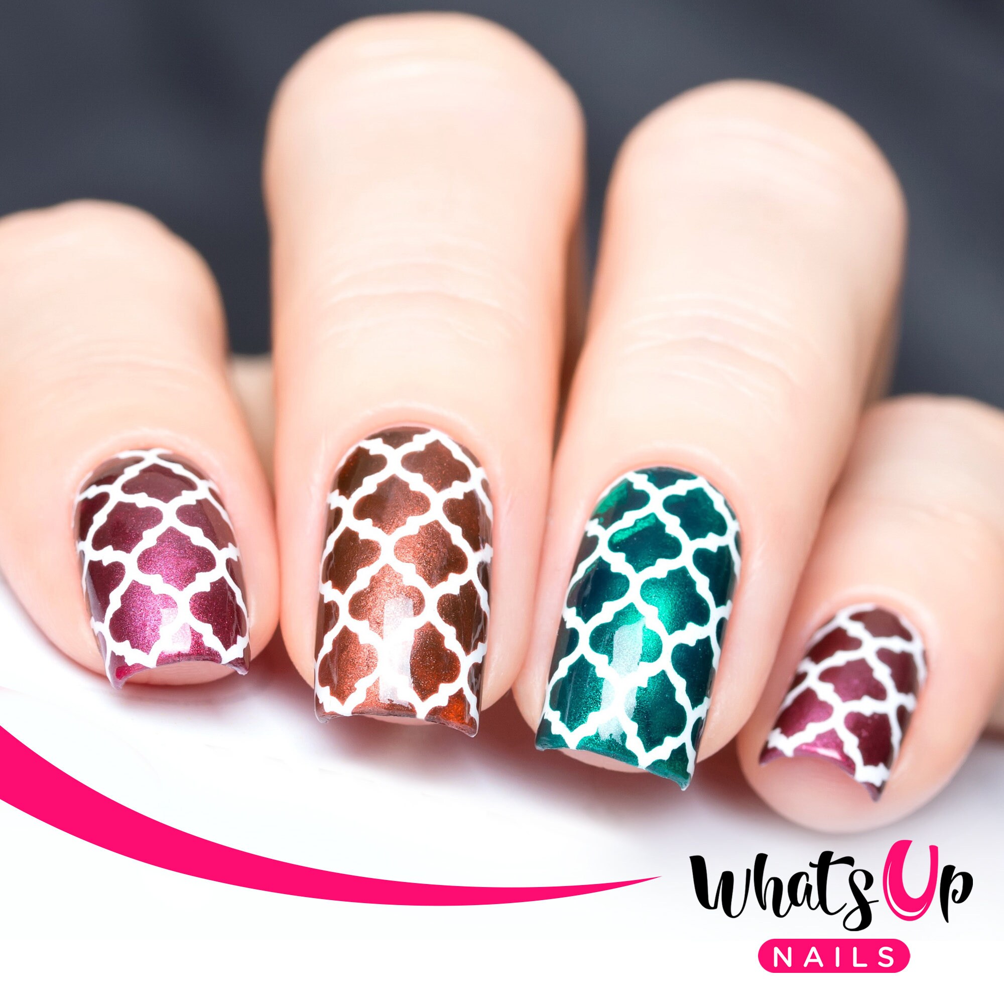 Moroccan Stencils for Nails Quatrefoil Nail Stickers Nail - Etsy Canada