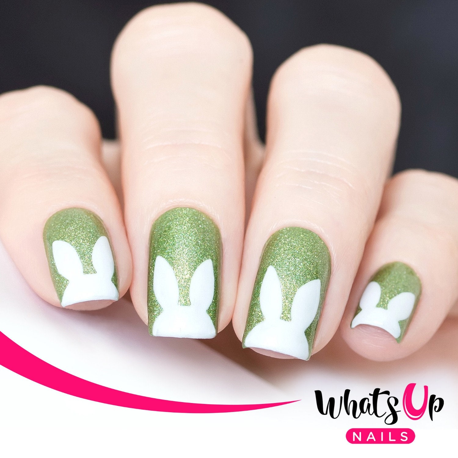 Orejas de conejo plantillas para uñas, pegatinas de uñas de Pascua, arte de  uñas, vinilos de uñas -  España