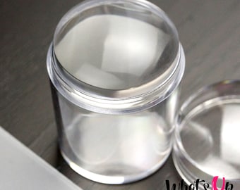 Whats Up Nails - Estampador y raspador transparente gigante para uñas estampadas