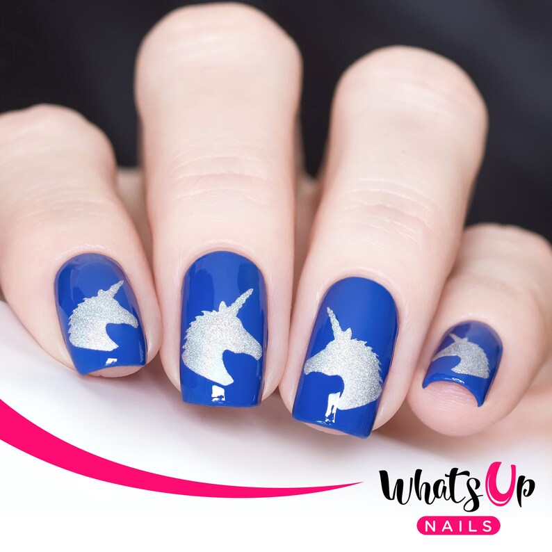 Unicorn Head Stencils for Nail Art Nail Stencils Nail Art - Etsy