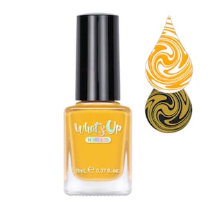 Whats Up Nails - Squished Squash Soup Stamping Polish (Yellow Creme), Nail Polish for Nail Art