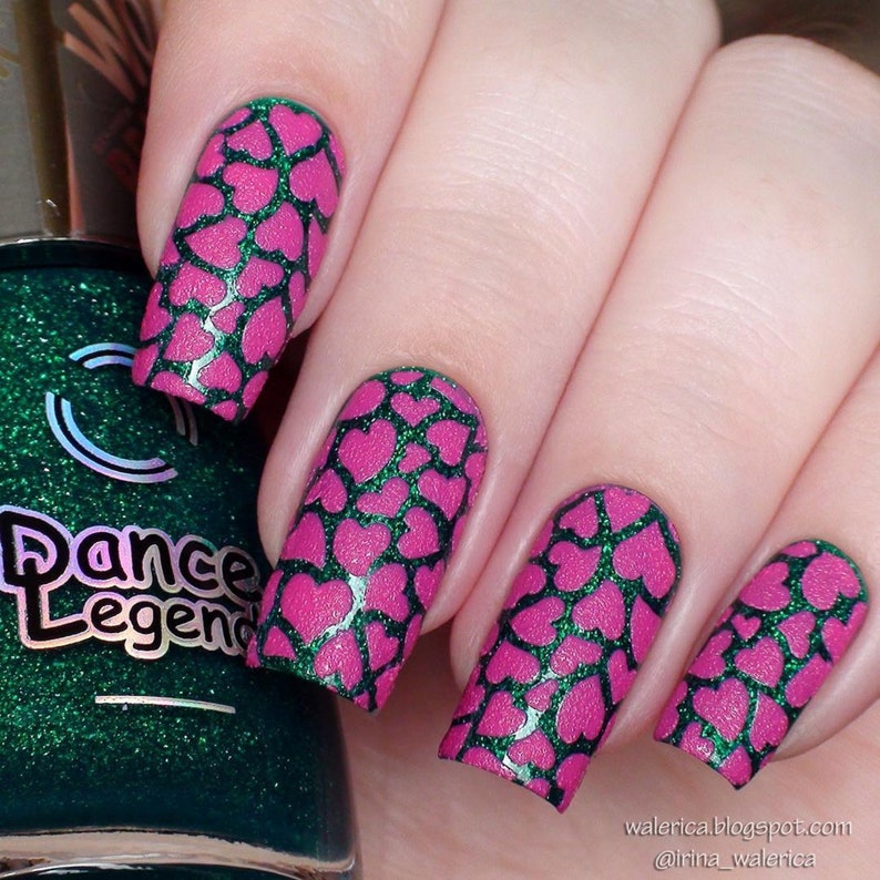 Heart Stencils for Nails Nail Stickers Nail Art Nail Vinyls Etsy