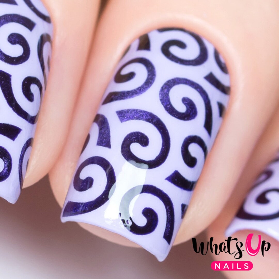 Swirls Pattern Stencils for Nails, Nail Stickers, Nail Art, Nail Vinyls