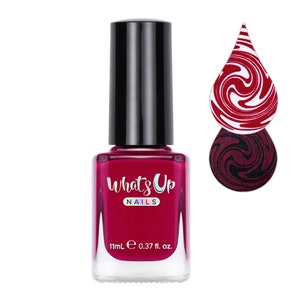 Whats Up Nails - Box of Whine Stamping Polish (Red), Nail Polish for Nail Art