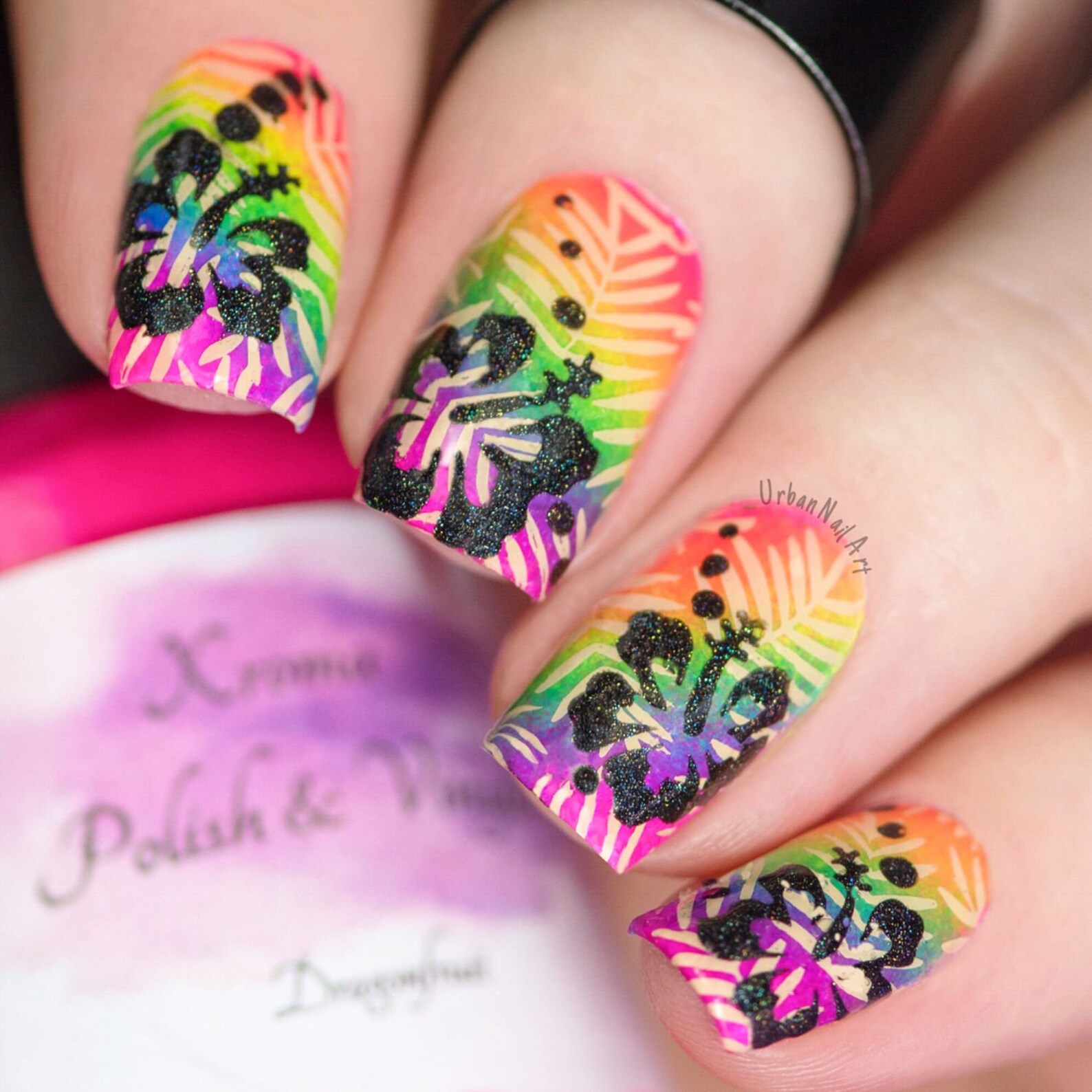 Hibiscus Stencils for Nail Art Nail Stencils Nail Art Nail Etsy