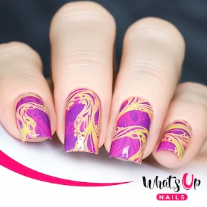 Whats Up Nails - P116 Lavalicious Wasser Abziehbild-Schieber für das Nail Art Design
