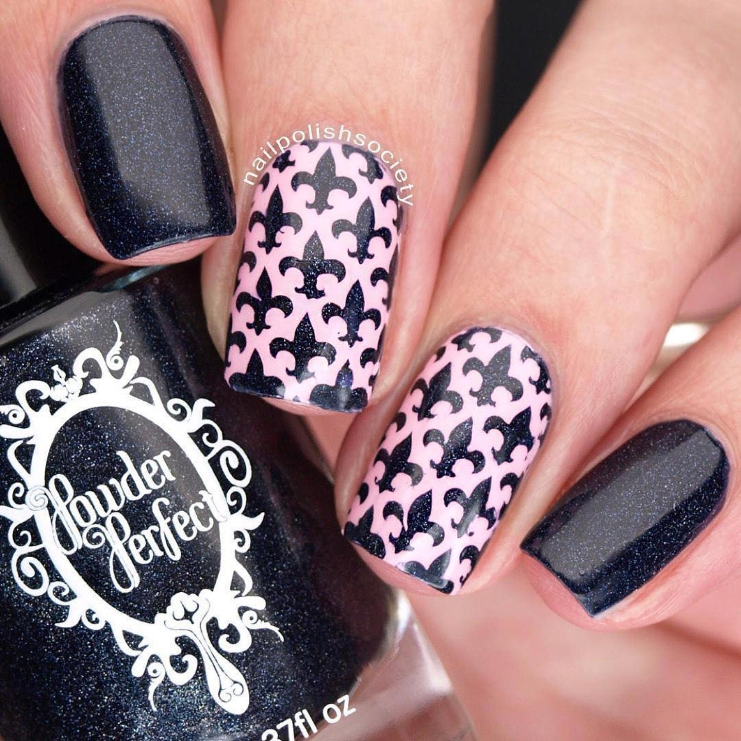 Fleur De Lis Stencils for Nails Nail Stickers Nail Art Nail Etsy