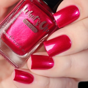 Whats Up Nails - Cherry-bration Regular Polish (Metallic Red), Nail Polish for Nail Art