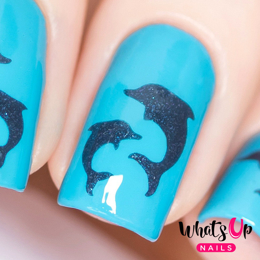 Dolphins Stencils for Nails Nail Stickers Nail Art Nail - Etsy