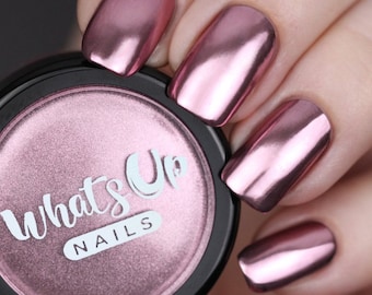 Whats Up Nails - Rose Chrome Powder For Mirror Nails