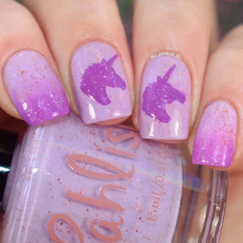 Unicorn Head Stencils for Nail Art Nail Stencils Nail Art - Etsy