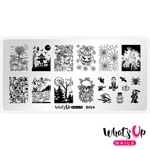 A021 Leaf Pile Stamping Plate for Stamped Nail Art Design Etsy