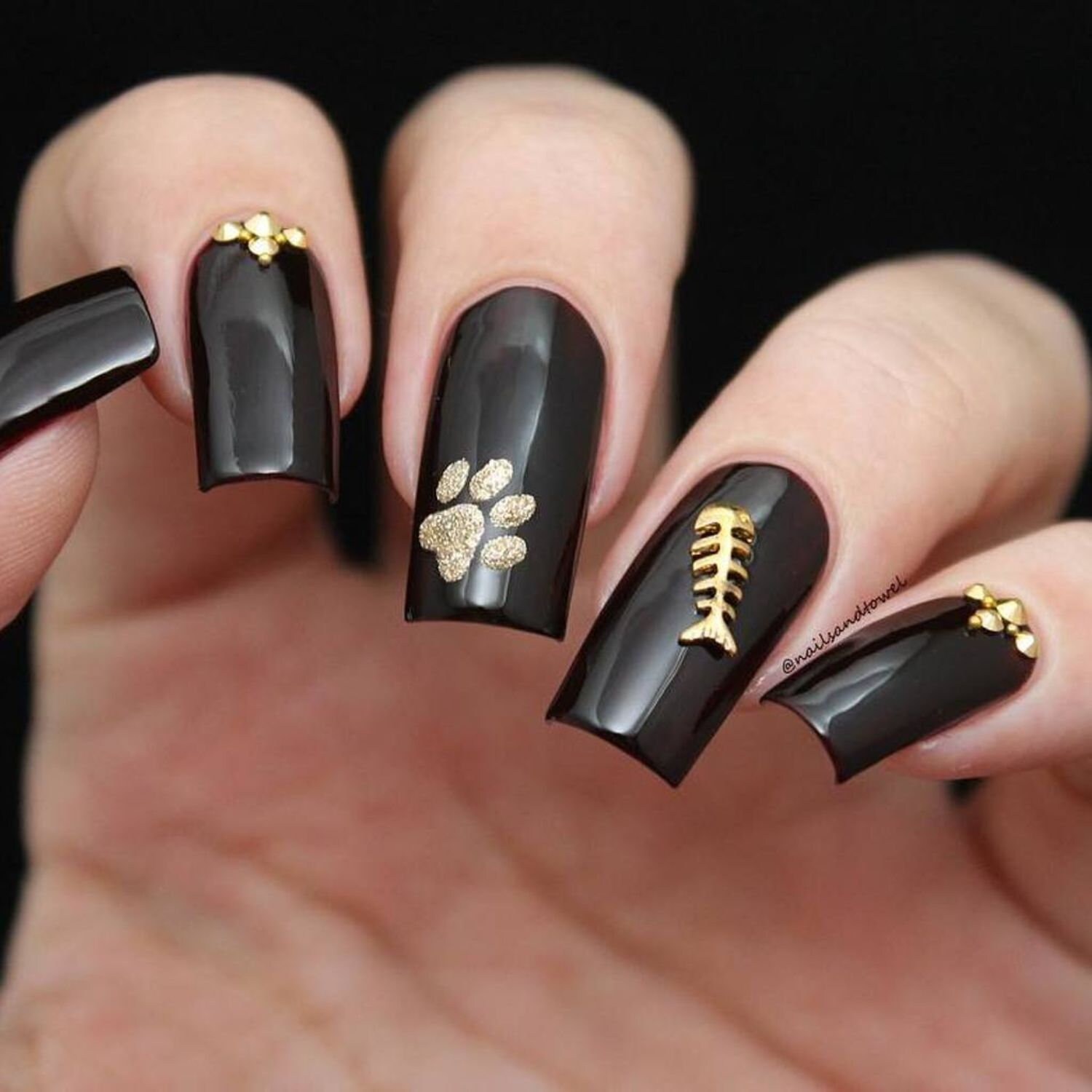 Kitty Scratch Stencils for Nails Halloween Nail Stickers - Etsy