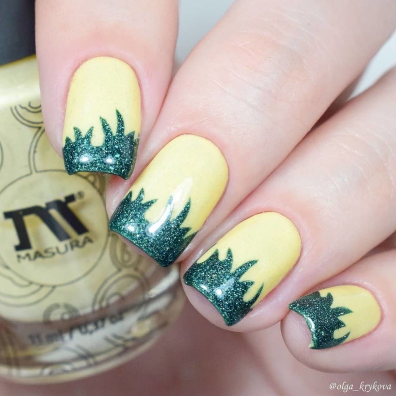 Grass Stencils for Nails Nail Stickers Nail Art Nail Vinyls Etsy