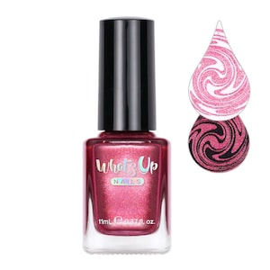 Whats Up Nails - Ruse to the Occasion Stamping Polish (Pink Metallic), Nail Polish for Nail Art
