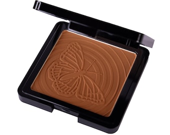 Whats Up Beauty - Wind Dancer Pressed Setting Powder - Shade Deep Talc Free Vegan Gesicht Wangen Make-up